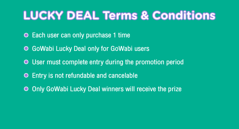 GoWabi LUCKY DEAL  5