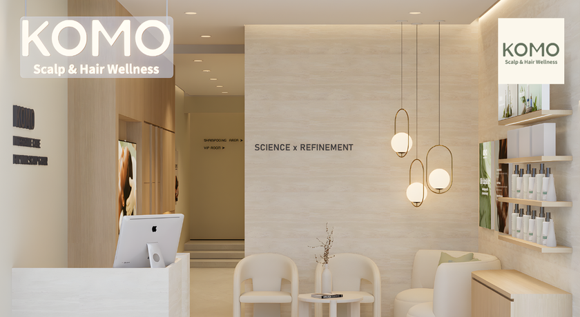 KOMO Scalp & Hair Wellness (5th Floor at Central World) KOMO Scalp & Hair Wellness – โคโม่ ดูแลหนังศีรษะและเส้นผม เซ็นทรัลเวิลด์ 1